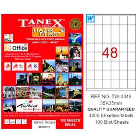 Tanex TW-2348 35x35 mm 100 Adet Laser Etiket
