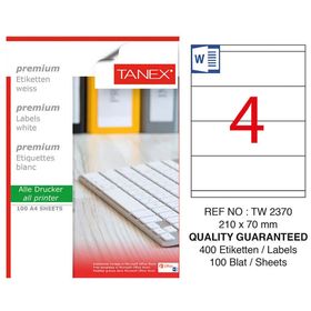 Tanex TW-2370 210x70 mm Lazer Etiket