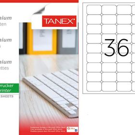 Tanex TW-2453 45x30 mm 100'lü Sökülebilir Etiket