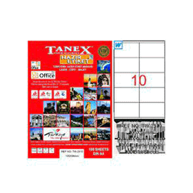 Tanex TW-2510 105x56 mm Lazer Etiket