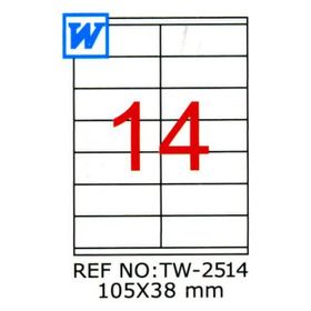 Tanex TW-2514 105x38 mm 1400 Adet Yazıcı Etiketi