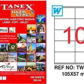 Tanex TW-2610 Lazer Etiket