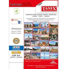 Tanex TW-2730 210x70 mm 100 Adet Laser Etiket