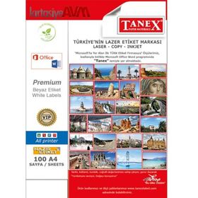 Tanex TW-2730 210x70 mm 100 Adet Laser Etiket