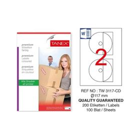 Tanex TW-3117 117 mm Sevkiyat ve Lojistik Etiket