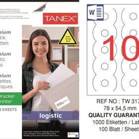 Tanex TW-3177 78x54.5 mm Sevkiyat ve Lojistik Etiket