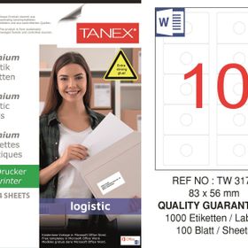 Tanex TW-3178 83x56 mm Sevkiyat ve Lojistik Etiket