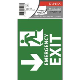 Tanex UYR-105 2'li Acil Çıkış Etiketi