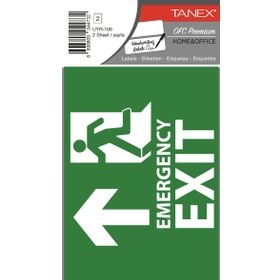 Tanex UYR-106 2'li Acil Çıkış Etiketi