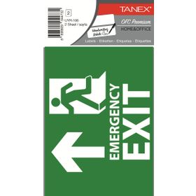 Tanex UYR-106 2'li Acil Çıkış Etiketi