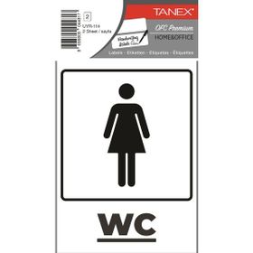 Tanex UYR-114 Bayan Wc 2'li Uyarı Etiketi