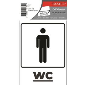 Tanex UYR-115 Bay Wc 2'li Uyarı Etiketi