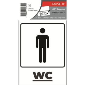 Tanex UYR-115 Bay Wc 2'li Uyarı Etiketi