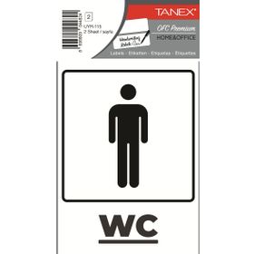 Tanex UYR-115 Bay Wc 2'li Uyarı Etiketi