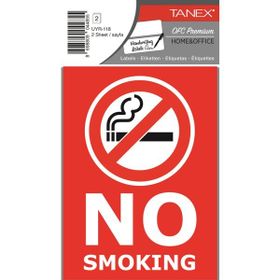 Tanex UYR-118 No Smoking 2'li Uyarı Etiketi