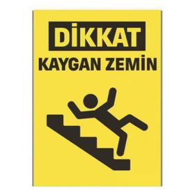 Tanex UYR-120 Kaygan Zemin 2'li Uyarı Etiketi