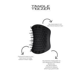 Tangle Teezer Onyx Black Saç Derisi Masaj ve Eksfoliye Edici Fırça