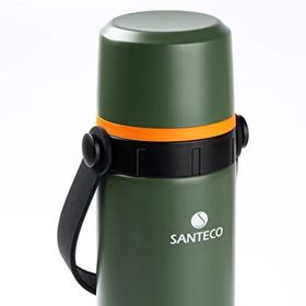 Tantitoni 024-01 Yeşil 650 ml Çift Katmanlı Kahve Demleme Aparatlı Paslanmaz Çelik Termos