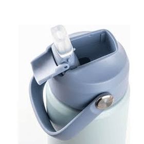Tantitoni 025-01 Mavi 500 ml Tutamaçlı Paslanmaz Çelik Pipetli Termos