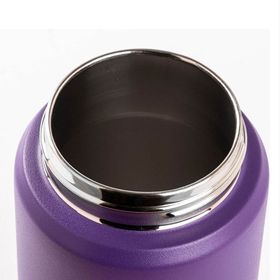 Tantitoni 025-01-Tutamaçlı 350 ml Mor Paslanmaz Çelik Pipetli Termos