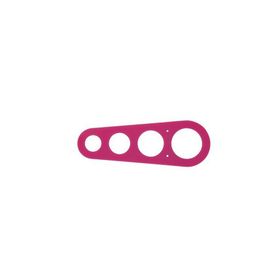 Tantitoni 18.5x6.5 cm Silikon Pembe Spagetti Ölçüsü