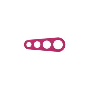 Tantitoni 18.5x6.5 cm Silikon Pembe Spagetti Ölçüsü