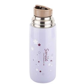 Tantitoni 300 ml Lila Desenli Paslanmaz Çelik Termos