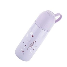Tantitoni 300 ml Lila Desenli Paslanmaz Çelik Termos