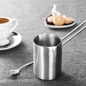 Tantitoni 350 ml Paslanmaz Çelik Çift Ağızlı Silindir Cezve