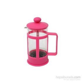 Tantitoni 350 ml Pembe Kalp Şekilli Bitki Çayı Kahve Presi