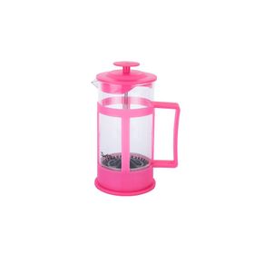 Tantitoni 350 ml Pembe Kalp Şekilli Bitki Çayı Kahve Presi