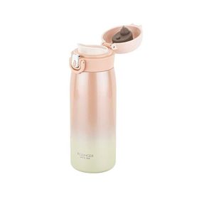 Tantitoni 400 ml Pembe Paslanmaz Çelik Isı Göstergeli Termos
