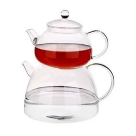 Tantitoni 810 ml 1870 ml Borosilikat Cam Çaydanlık Takımı