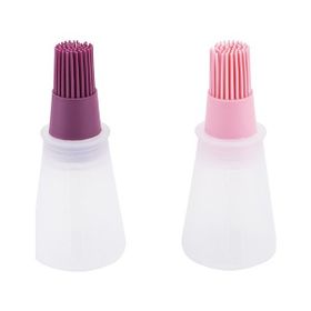 Tantitoni Açık Pembe ve Vişne Silikon 11.6 cm Fırça Seti