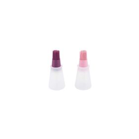 Tantitoni Açık Pembe ve Vişne Silikon 11.6 cm Fırça Seti