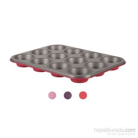 Tantitoni EASYF986 Renkli 12'li Silikon Muffin Kalıbı