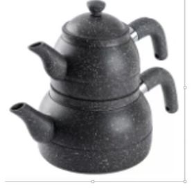 Tantitoni Hercul 1.6 lt Gri Granit Orta Boy Çaydanlık Takımı