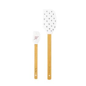 Tantitoni Kalp Desenli 2'li Slikon Spatula Seti