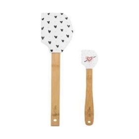 Tantitoni Kalp Desenli 2'li Slikon Spatula Seti