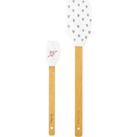 Tantitoni Kalp Desenli 2'li Slikon Spatula Seti