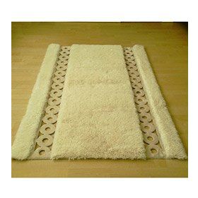 Tappeto Kuzu Kürkü Dekoratif Post 100x150 cm Fildişi-Krem Salon Halı