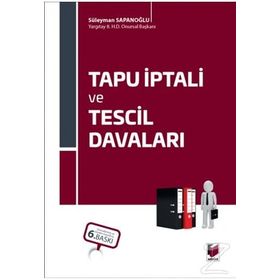 Tapu İptali ve Tescil Davaları - Turan Çinar