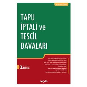 Tapu İptali ve Tescil Davaları - Turan Çinar
