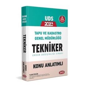 Tapu ve Kadastro Genel Müdürlüğü UDS Tekniker Konu Anlatımlı - Data Yayınları