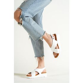 Taran Kasey Çapraz Detaylı Comfort Sandalet