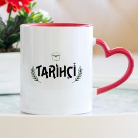 Tarihçi Kalpli Kupa Bardak