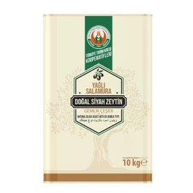 Tarım Kredi 10 kg Yağlı Salamura Doğal Siyah Zeytin