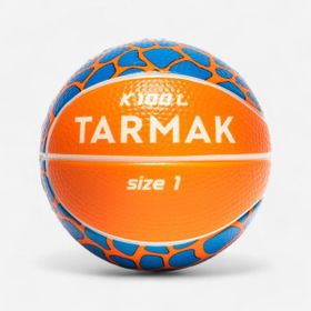 Tarmak 1 Numara Turuncu Mavi Sünger K100 Mini Basketbol Topu