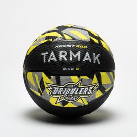 Tarmak R500 Siyah Gri Sarı 5 Numara Basketbol Topu