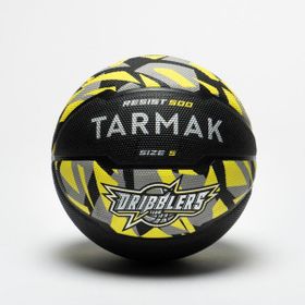 Tarmak R500 Siyah Gri Sarı 5 Numara Basketbol Topu